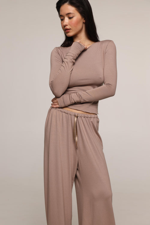 Anastasia - joggers- Cappuccino