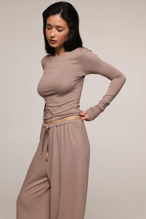 Anastasia - joggers- Cappuccino