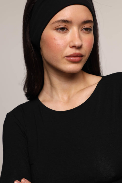 Cotton headband - Black