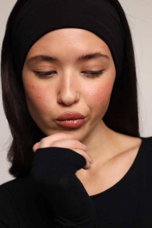 Cotton headband - Black