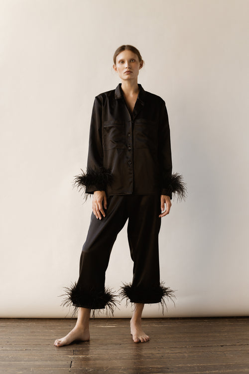 Pajama set - Black feather