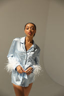 Pajama set - Blue feather