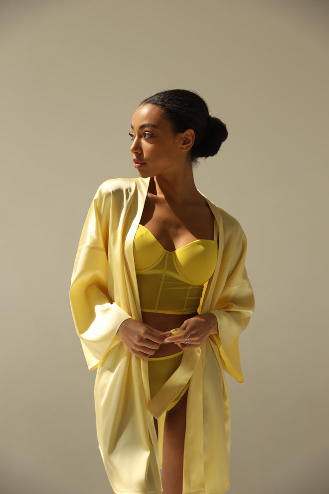 Kimono robe - Yellow