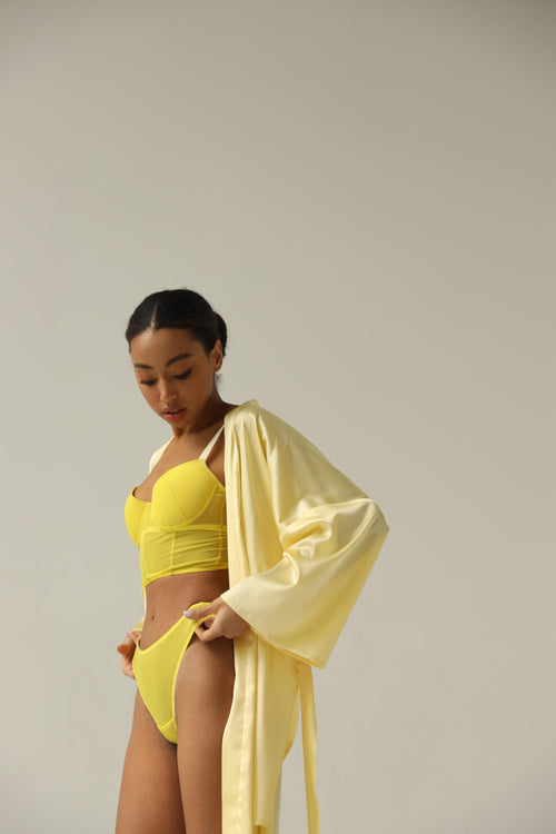 Kimono robe - Yellow