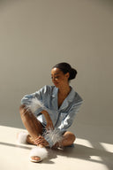 Pajama set - Blue feather