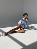 Pajama set - Blue feather